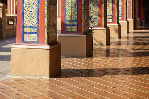 Peruvian Tile Pattern Peruvian Tiles And Pillars Creating An Authentic Vibe In Lima Stock ...