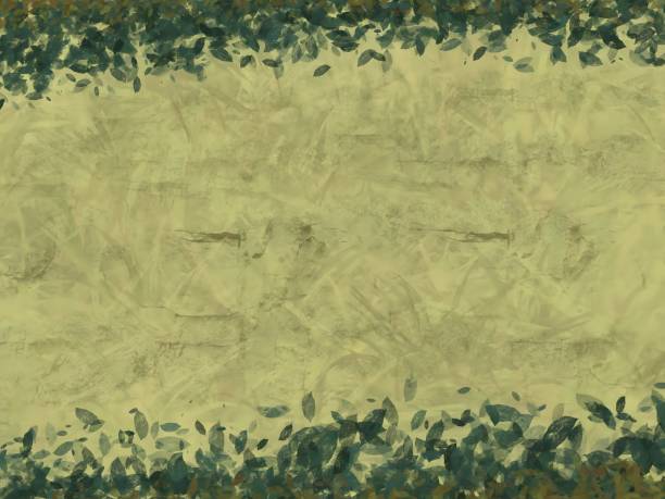 Organic Greens: A Textural Exploration of Nature's Palette in Abstract Art Forms