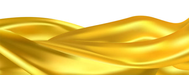 istock Gold color Curtain Opening Isolated Celebration Event Backdrop. Wallpaper Vector Iridescent red gradient. Holographic foil. Abstract background. Creative neon template for banner 2193533584