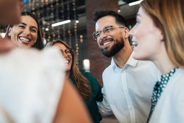 istock Cheerful team in the office 2193534770
