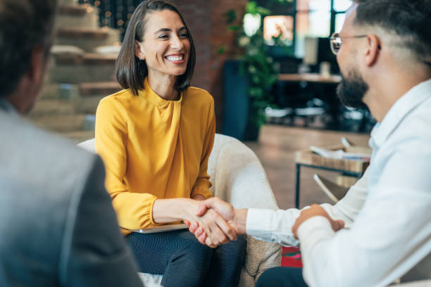 istock Handshake for the new agreement 2193534789