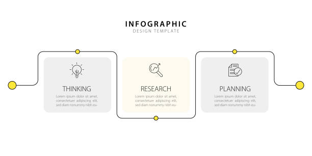 Business infographic template. 3 Step timeline journey. Process diagram, 3 options  isolated background, element vector illustration.