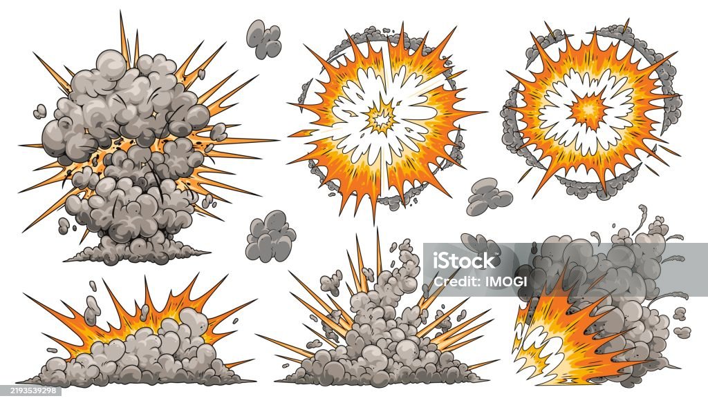 Explosa Explosive Effects With Dynamic Visual Elements Stock Illustration ...