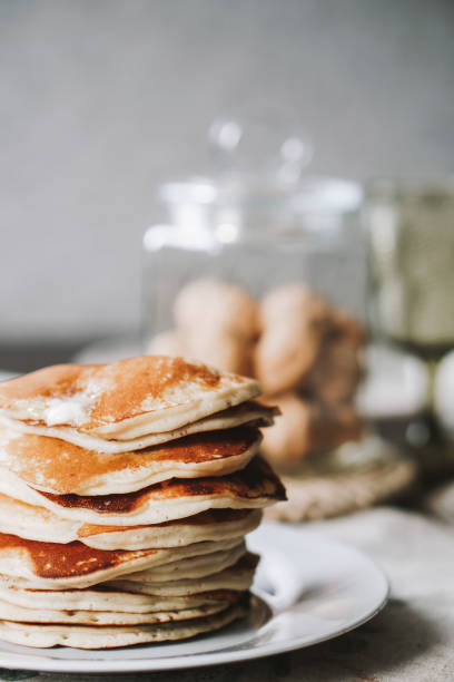 istock Hot homemade stack of pancakes 2193556219