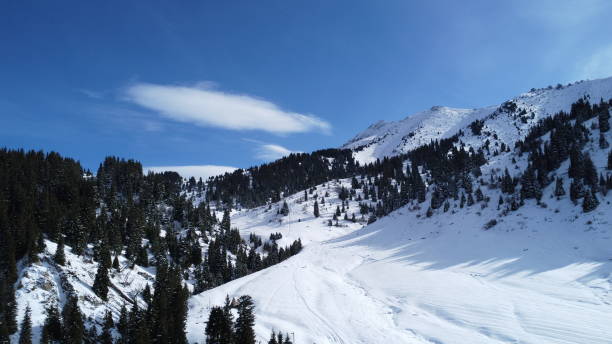 istock Winter hike to Kazakhstan mountains 2193561201