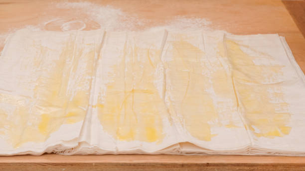 istock Phyllo dough and melted butter close-up 2193561841