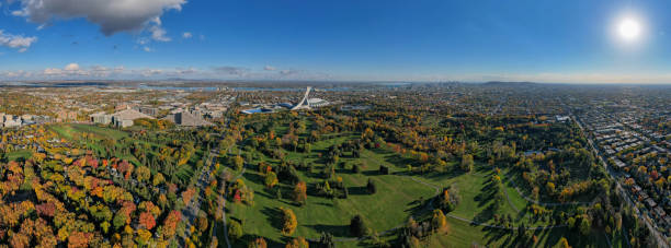 istock Panorama - Maisonneuve Park in Montreal - Fall 2193562726