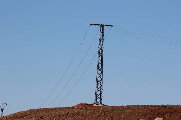istock An electric pole with wires 2193576585