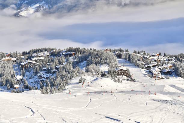 istock View of Courchevel ski resort by winter 2193579168