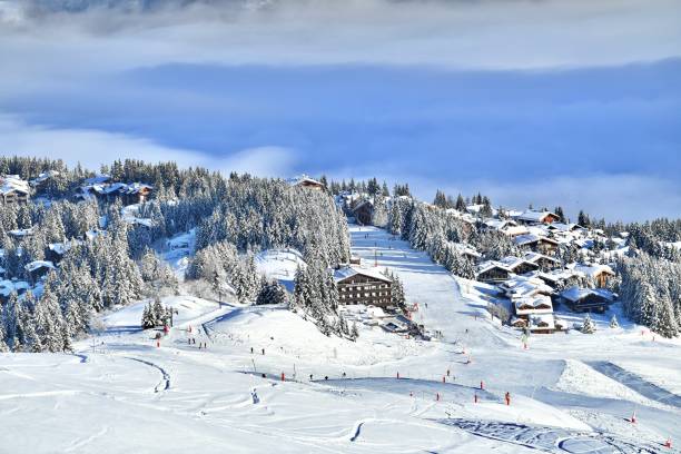 istock View of Courchevel ski resort by winter 2193579172