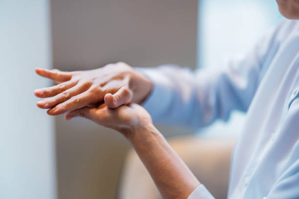 istock Close-Up of Hands Being Massaged in a Relaxing Setting 2193580248