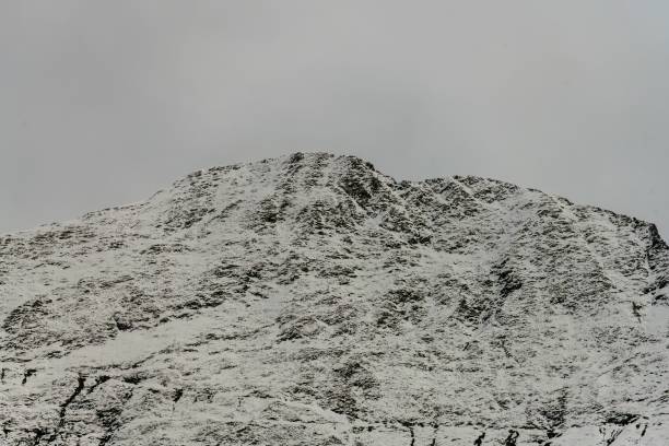 istock Snow-covered mountain peak under a cloudy sky, in Ordesa. 2193583029