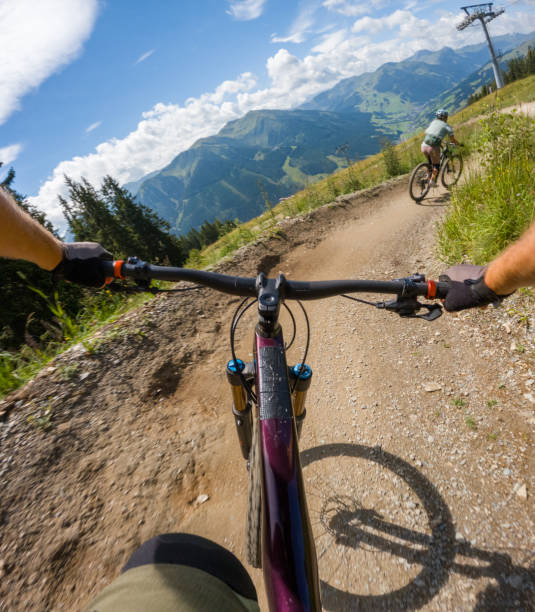 istock Mountain Biking Adventure on Scenic Trail 2193585768