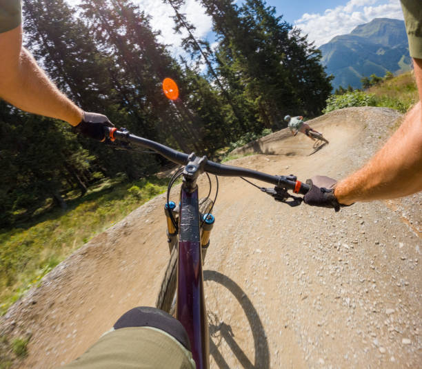 istock Mountain Biking Adventure on Scenic Trail 2193585894