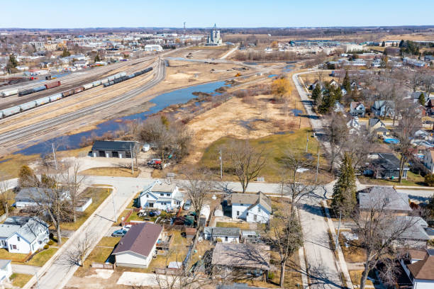 Railway Track and Train Station, Stratford, Canada