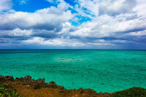 istock Scenic view of beach at tropical island 2193595541