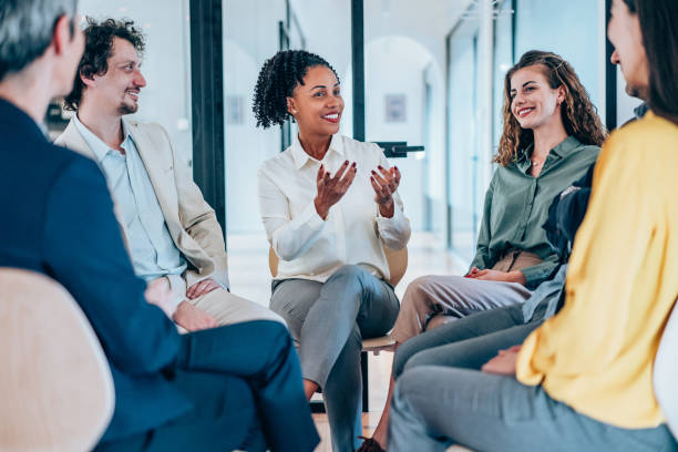istock Business persons on meeting in the office. 2193606619