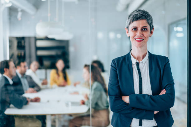 istock Successful businesswoman in the office. 2193606643
