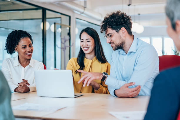 istock Business persons on meeting in the office. 2193606654
