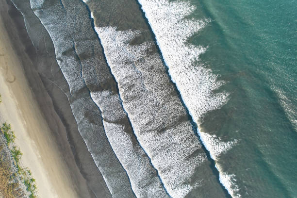 istock Tropical beach background aerial view 2193606742