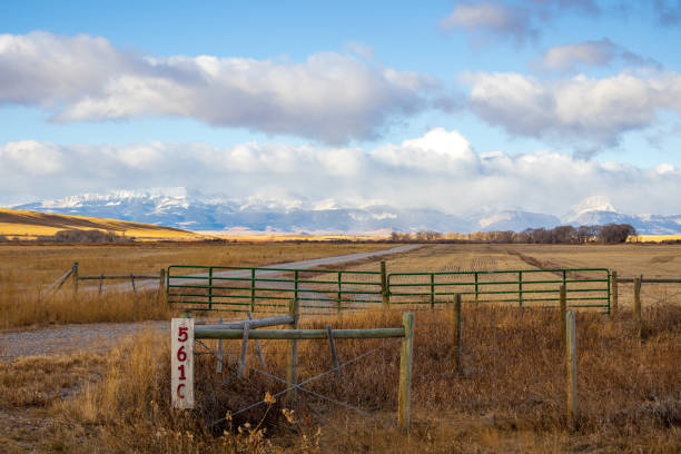 Rocky Mountains of Montana in December