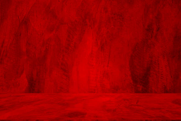istock Wall interior background, studio and backdrops show products.with shadow from window color red . background for text insertion and presentation product 2193626855
