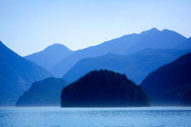 Coastal mountains, Knight inlet. pacific coast
