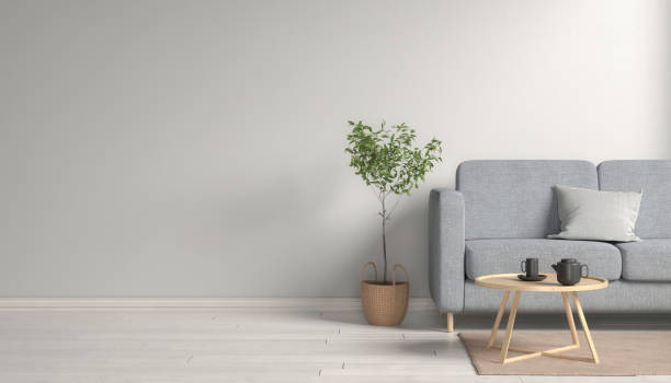 istock 3d rendering of a mock-up with a bright wall. 2193631774