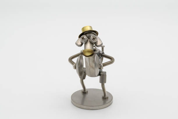 istock Dog figure playing cymbals (metal figure) 2193635941