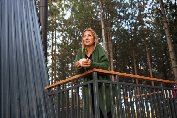istock Beautiful woman enjoying nature 2193638069