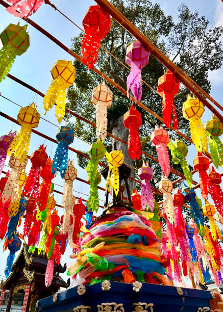 istock Traditional lantern decoration in Chiang Mai, Thailand. 2193648844