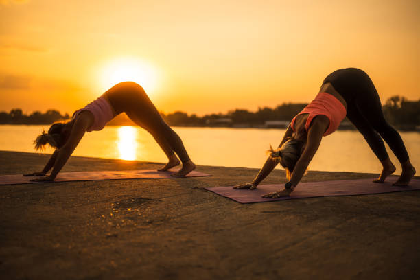 istock Outdoor exercising in sunset 2193650628