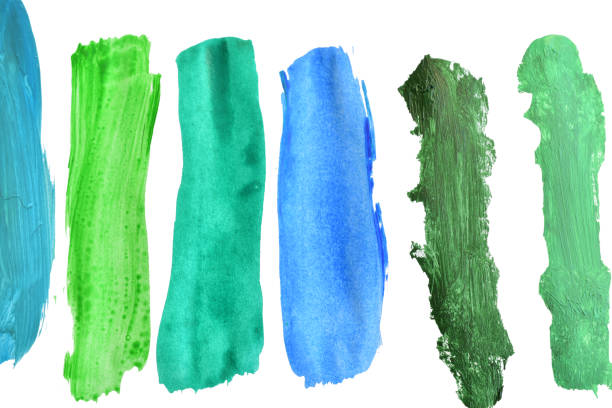 istock Stripes of different shades applied with paint. 2193653403