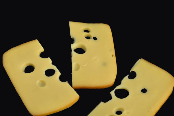 istock Slices of Maasdam cheese from the Netherlands. 2193653877