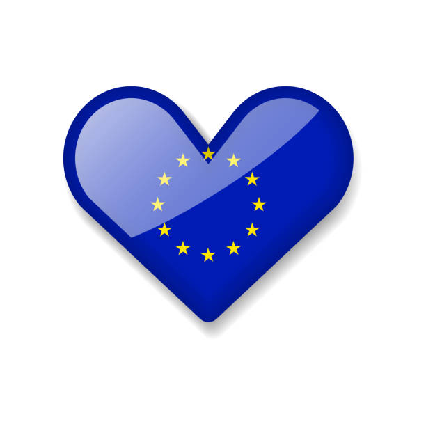 istock European Union - Shiny Flag in the Form of Heart. 2193658258
