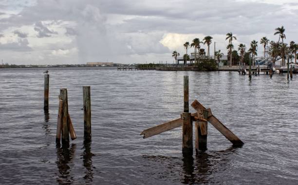 istock Building in Bradenton FL With Damage From Hurricane Milton 2193664193