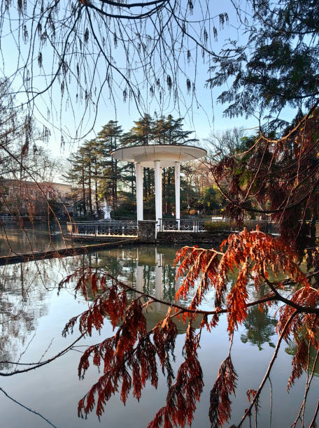 istock Gazebo in the city park 2193668277