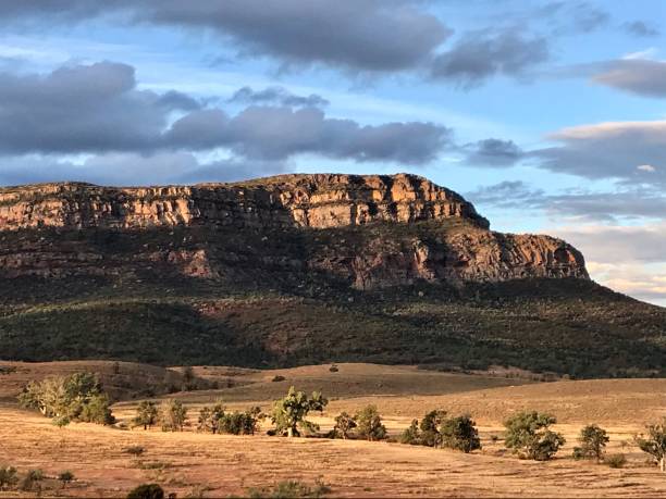 istock Wilpena Pound in Flinders Ranges at golden hour. 2193668721