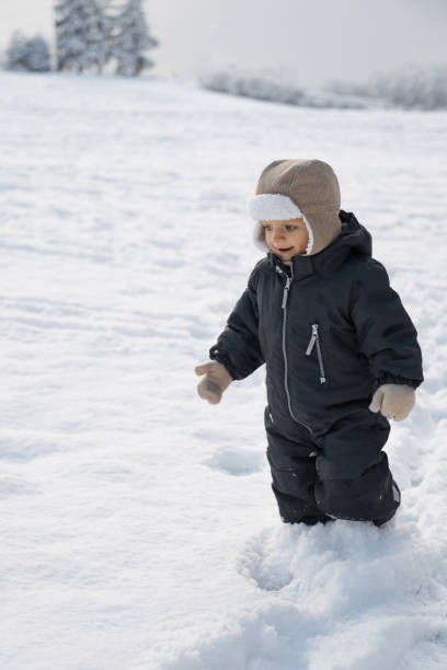 istock Toddler Walking in Snow on a Cold Winter Day 2193670808
