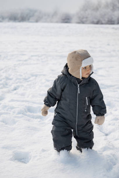 istock Toddler Walking in Snow on a Cold Winter Day 2193670820