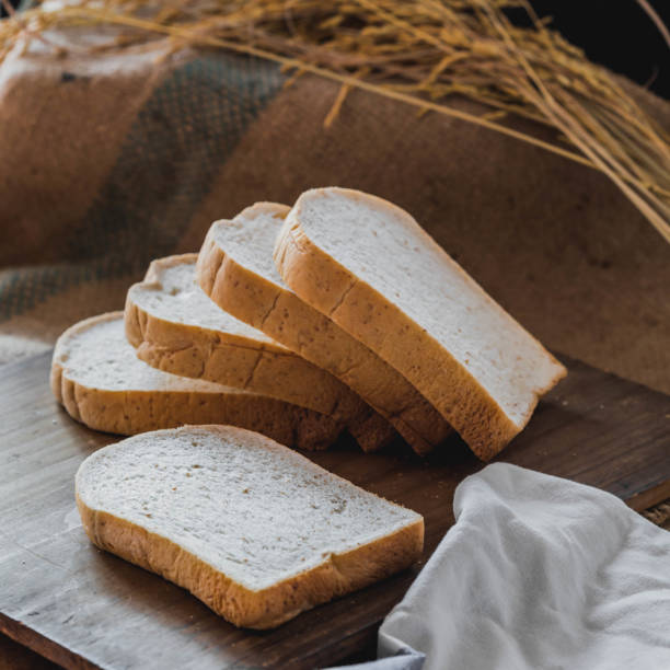 Sliced ​​Bread on wooden background