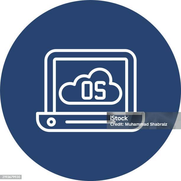 Operating System Line Multi Circle Color Stock Illustration - Download ...