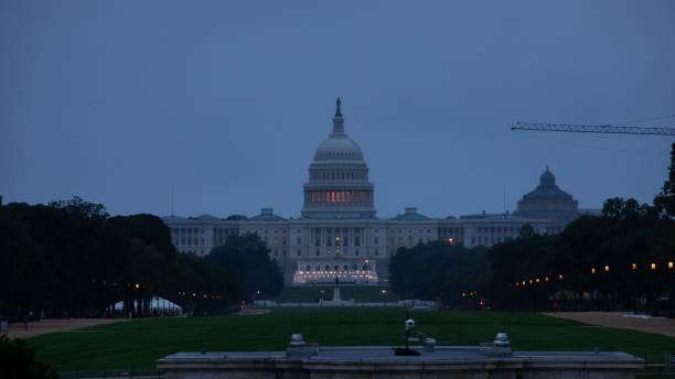 istock Twilight view of the U.S. Capitol building. 2193681832