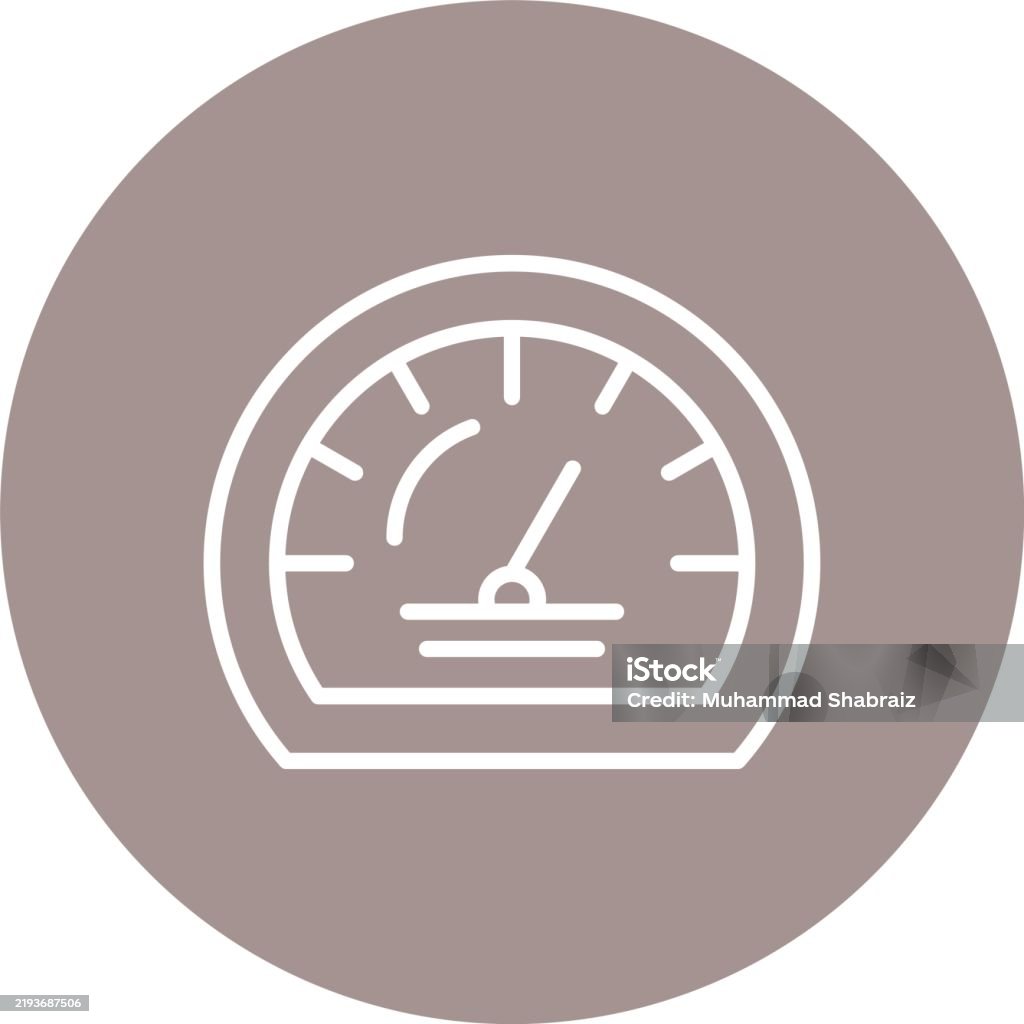 Speedometer Line Work Speedometer Line Multi Circle Color Stock Illustration - Download Image ...