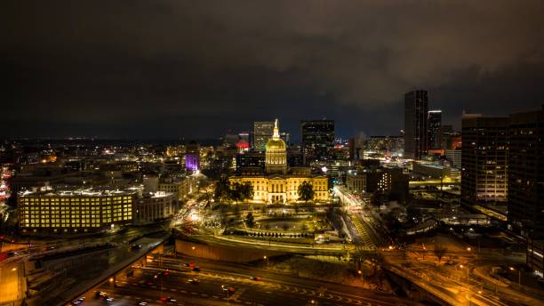 istock Georgia State Capital building in Atlanta drone view 2193688492