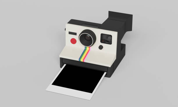 istock Polaroid Camera and Picture Mock up. 3D Rendering 2193693641