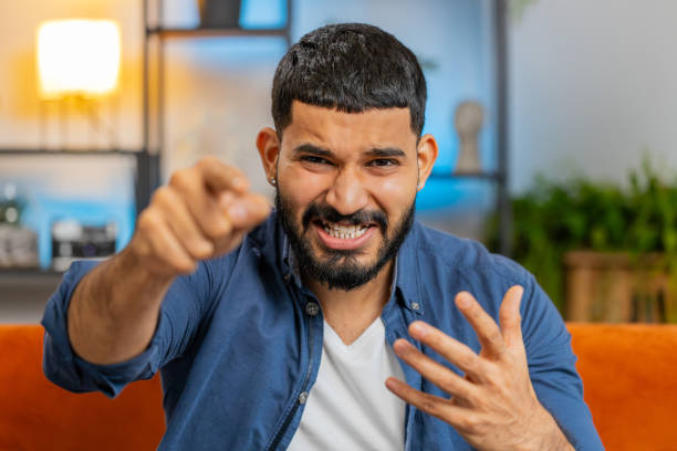 istock Upset Indian man looks with rage aggression scolding protest fighting to camera quarrel displeasure 2193693683