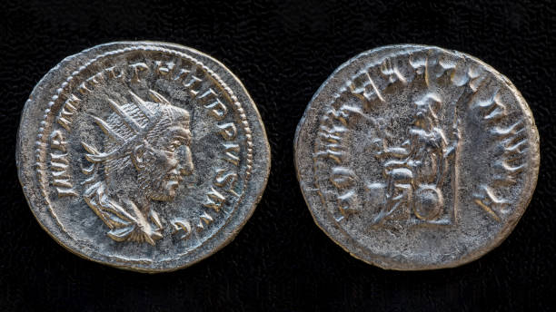 istock denarius of Marcus Julius Philip 2193694797