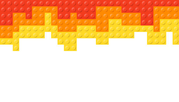 istock A vibrant and colorful brick pattern showcasing a beautiful blend from red to yellow 2193694959