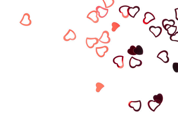 istock White background with red hearts. Valentine's day concept. 2193697931